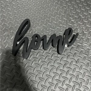 Black Home Wall Decor Sign